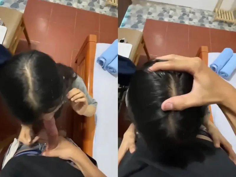 Xin má qua nhà bạn học thêm, nữ sinh c3 bị anh bồ xả tinh trùng vào mồm